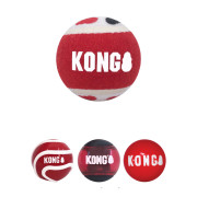 Набор прочных мячиков Kong Signature Balls красные для собак Kong - фото 1
