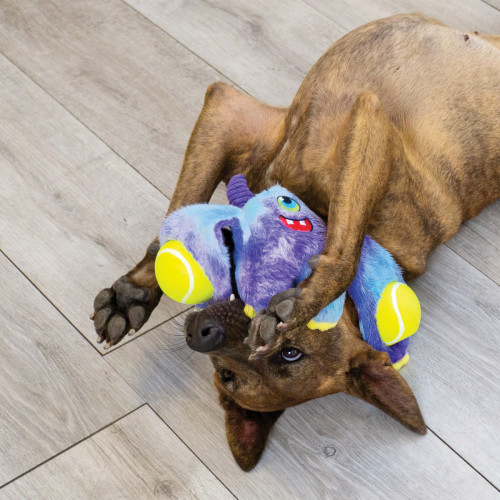 Іграшка Kong Woozles Monster фіолетова для собак Kong