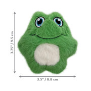 Мягкая игрушка-пищалка Snuzzles Мини-лягушка зеленая для собак Kong - фото 4