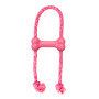 Іграшка для цуценят KONG Puppy Goodie Bone з мотузкою рожева для собак Kong