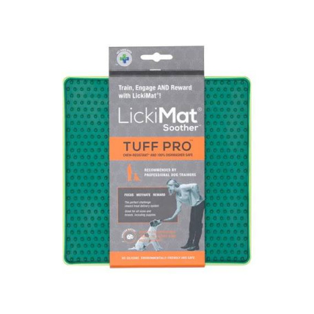 Лизальний килимок для собак LickiMat Soother PRO Tuff, зелений