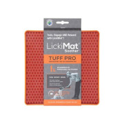 Лизательный коврик для собак LickiMat Soother PRO Tuff, оранжевый - фото 1