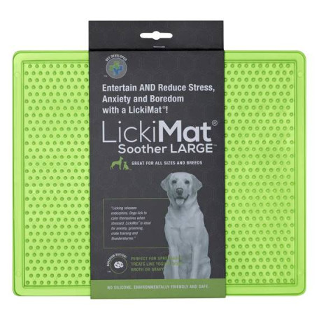 Лизальний килимок для собак LickiMat Soother XL, зелений