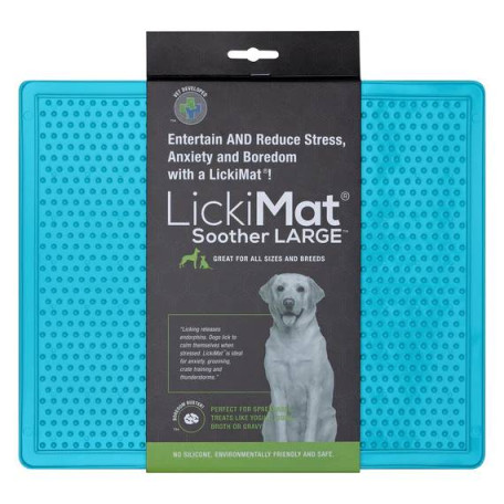 Лизальний килимок антистрес для собак LickiMat Soother X Large, бірюзовий