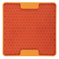 Лизальний килимок антистрес для собак LickiMat Mini Tuff Soother, помаранчевий