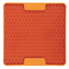 Лизательный коврик антистресс для собак LickiMat Mini Tuff Soother, оранжевый