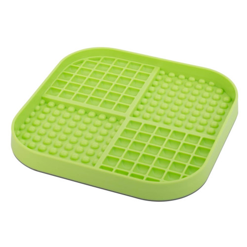 Лизальний килимок-слоуфідер для собак LickiMat Slomo XL, зелений