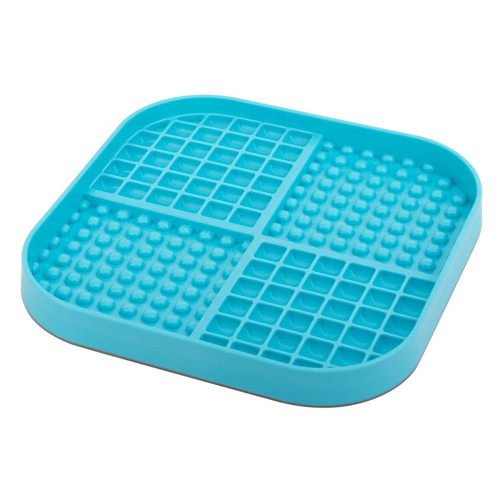 Лизательный коврик антистресс для собак LickiMat Slomo XL, бирюзовый