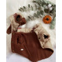 Текстильная курточка с подкладкой на флисе и шапочка для собак