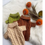 Вязаный свитер для собак в модном коричневом цвете