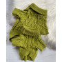 Вязаный свитер для собак в модном цвете авокадо