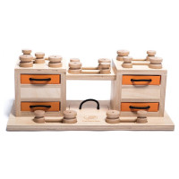 Інтерактивна іграшка-головоломка 2 Towers дерев'яна для собак My Intelligent Pets