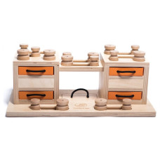 Інтерактивна іграшка-головоломка 2 Towers дерев'яна для собак My Intelligent Pets