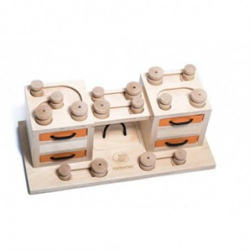 Інтерактивна іграшка-головоломка 2 Towers дерев'яна для собак My Intelligent Pets