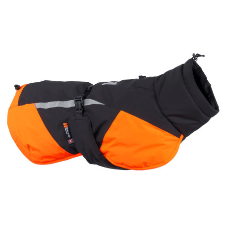 Тепла зимова куртка для собак Glacier jacket 3.0 Non-stop dogwear Чорний/Помаранчевий