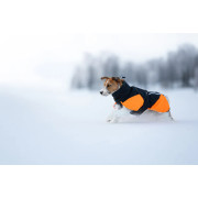 Тепла зимова куртка для собак Glacier jacket 3.0 Non-stop dogwear Чорний/Помаранчевий - фото 2