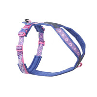 Шлейка для собак Non-stop dogwear, Line harness 5.0 RP signature edition, Фиолетовый/Розовый