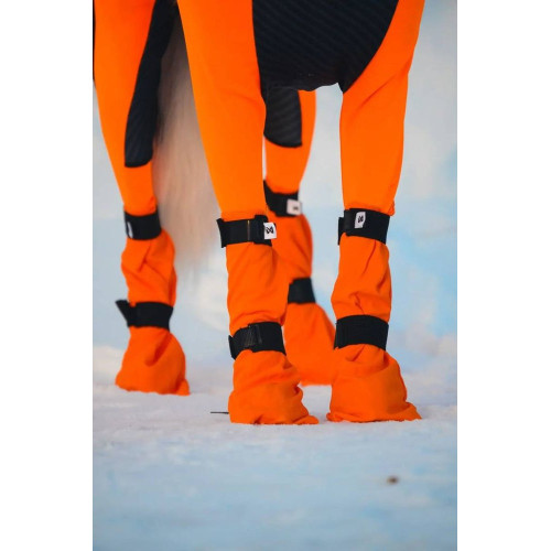 Высокие ботинки для собак Non-stop dogwear Contact Bootie High, оранжевые - фото 5