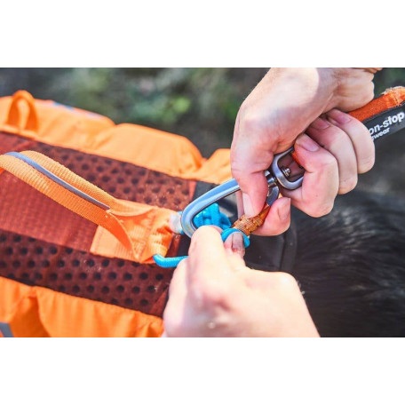 Рятувальний жилет для собак Non-stop dogwear Protector Life Jacket, чорно-помаранчевий
