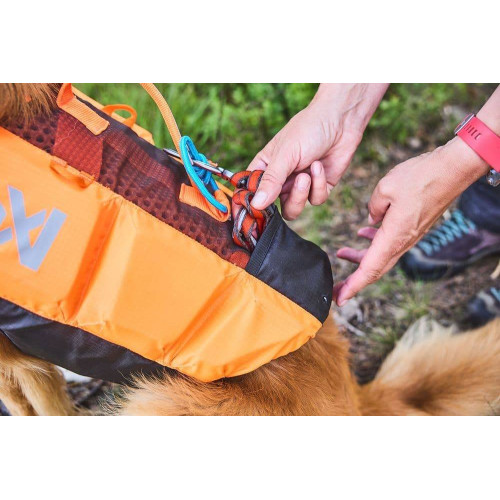 Рятувальний жилет для собак Non-stop dogwear Protector Life Jacket, чорно-помаранчевий - фото 2