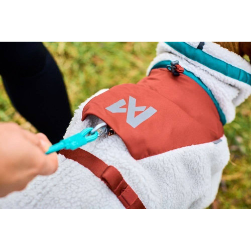 Флисовая куртка для собак Non-stop dogwear Trekking Fleece Jacket, серо-винно-бирюзовая - фото 4