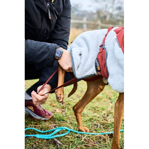 Флисовая куртка для собак Non-stop dogwear Trekking Fleece Jacket, серо-винно-бирюзовая - фото 5