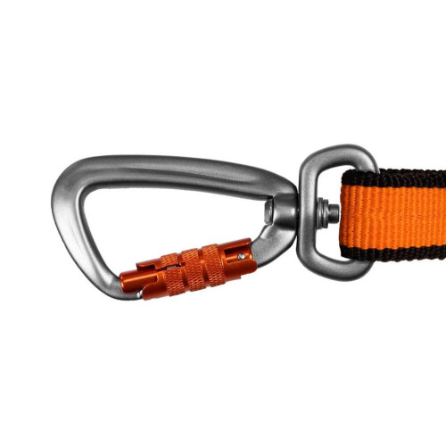 Амортизаційний повідець для собак Non-stop dogwear Bungee Leash, чорно-помаранчевий - фото 3