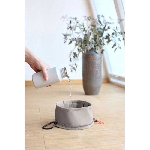 Складная миска для собак Palopa Bowl To Go Tura, серо-коричневая