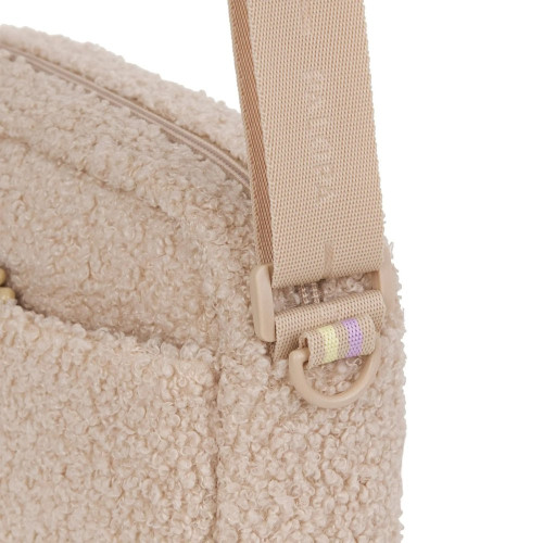 Квадратна сумка для ласощів та аксесуарів собак Palopa Noka Teddy-Fleece, бежева - фото 6