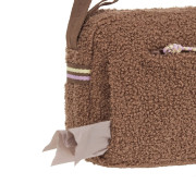 Квадратна сумка для ласощів та аксесуарів собак Palopa Noka Teddy-Fleece, коричнева - фото 2