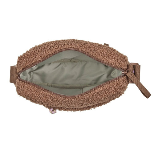 Квадратна сумка для ласощів та аксесуарів собак Palopa Noka Teddy-Fleece, коричнева - фото 4
