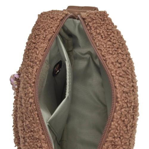 Квадратна сумка для ласощів та аксесуарів собак Palopa Noka Teddy-Fleece, коричнева - фото 5