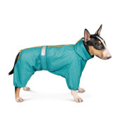 Дождевик для собак PF RAIN бирюзового цвета - фото 1