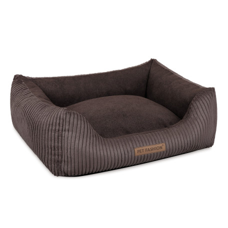 Лежак Pet Fashion DEVID для собак шоколадний 62×50×19 см
