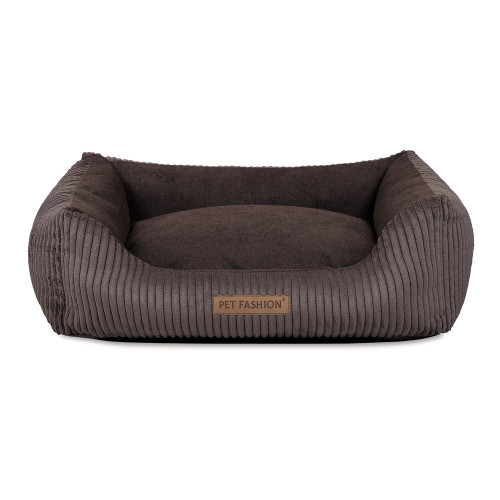 Лежак Pet Fashion DEVID для собак шоколадний 62×50×19 см