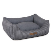 Лежак Pet Fashion DEVID для собак тёмно-серый 62×50×19 см - фото 1