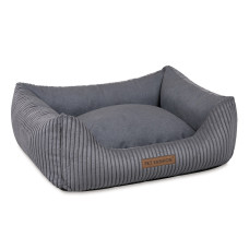 Лежак Pet Fashion DEVID для собак темно-сірий 62×50×19 см