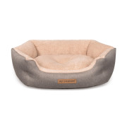 Лежак Pet Fashion BRIG для собак кофейный 58×48×20 см - фото 1