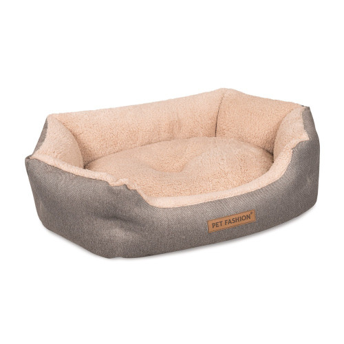 Лежак Pet Fashion BRIG для собак кавовий 58×48×20 см