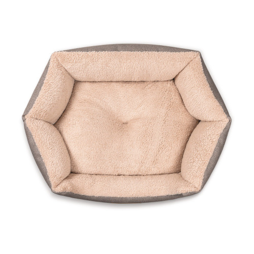 Лежак Pet Fashion BRIG для собак кавовий 58×48×20 см