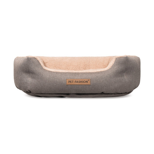 Лежак Pet Fashion BRIG для собак кавовий 58×48×20 см