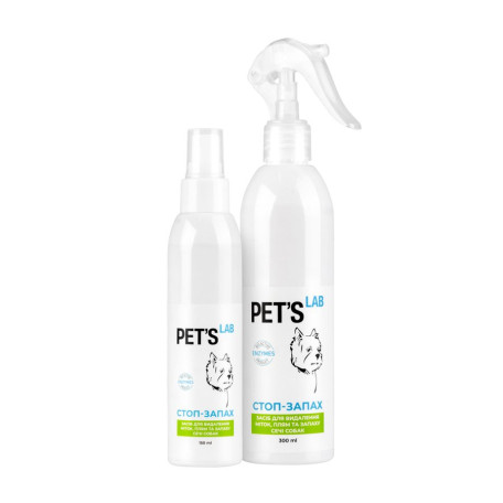 Засіб для усунення плям і запаху сечі собак PET'S LAB «СТОП-ЗАПАХ»