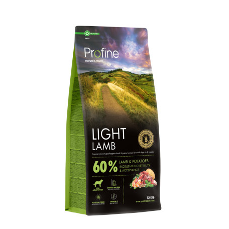 Корм сухий Profine Light Lamb and Potatoes д/собак з надмірною вагою ягня і картопля 12 кг