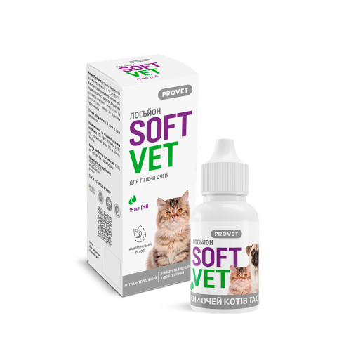 Лосьйон Provet SOFTVET для гігієни очей котів і собак