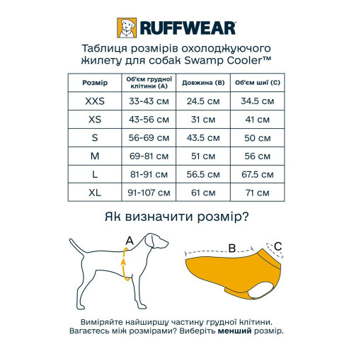 Охолоджувальна попона для собак Ruffwear Swamp Cooler™, зелена - фото 7