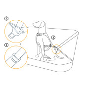 Автомобільна шлейка для собак Ruffwear, Load Up™, синя - фото 11