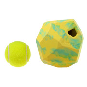 Игрушка-кормушка Gnawt-a-Rock™ из каучука зеленая для собак Ruffwear - фото 2