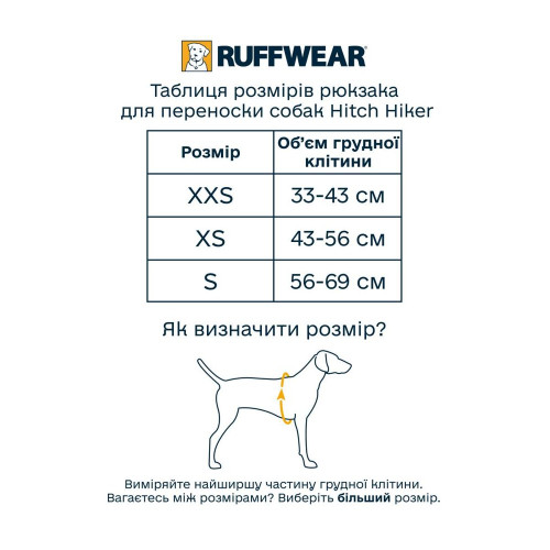 Рюкзак-переноска для собак Ruffwear Hitch Hiker™, зелений - фото 4