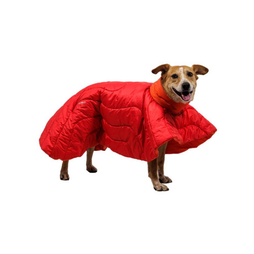 Пончо-спальник для собак Ruffwear Palisades™ Sleep Poncho, кольору червоної смородини - фото 2