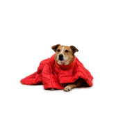 Пончо-спальник для собак Ruffwear Palisades™ Sleep Poncho, кольору червоної смородини - фото 3